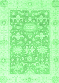 Abstract Emerald Green Modern Rug, abs2969emgrn