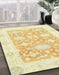 Abstract Orange Modern Rug in Family Room, abs2969