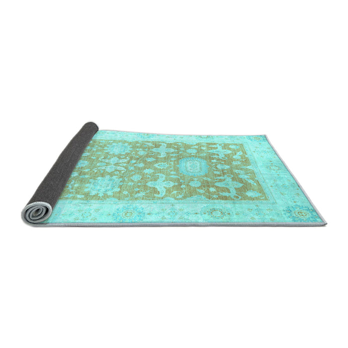 Sideview of Abstract Light Blue Modern Rug, abs2969lblu