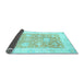 Sideview of Abstract Light Blue Modern Rug, abs2969lblu