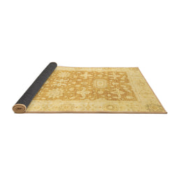 Sideview of Abstract Brown Modern Rug, abs2969brn
