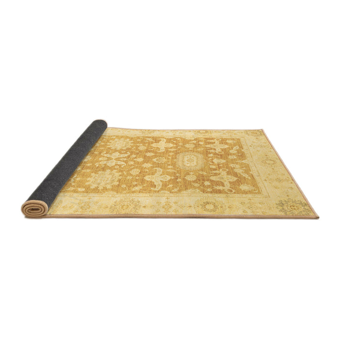Sideview of Abstract Brown Modern Rug, abs2969brn