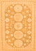 Machine Washable Oriental Orange Traditional Area Rugs, wshabs296org