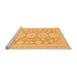 Sideview of Machine Washable Oriental Orange Traditional Area Rugs, wshabs296org