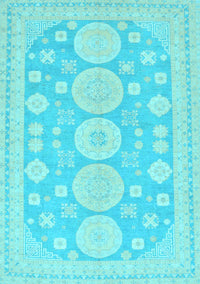 Oriental Light Blue Traditional Rug, abs296lblu