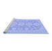 Sideview of Machine Washable Oriental Blue Traditional Rug, wshabs296blu