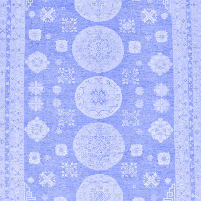 Machine Washable Oriental Blue Traditional Rug, wshabs296blu