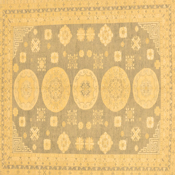 Square Machine Washable Oriental Brown Traditional Rug, wshabs296brn