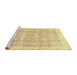 Sideview of Machine Washable Abstract Gold Rug, wshabs2970