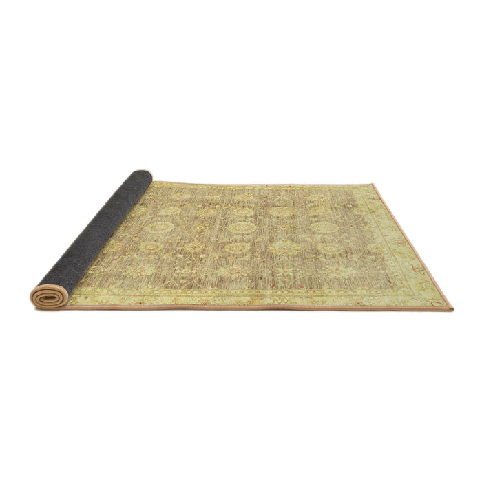 Sideview of Abstract Gold Oriental Rug, abs2970