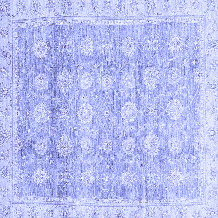 Square Oriental Blue Traditional Rug, abs2970blu