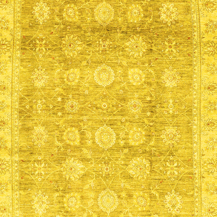 Oriental Yellow Traditional Rug, abs2970yw