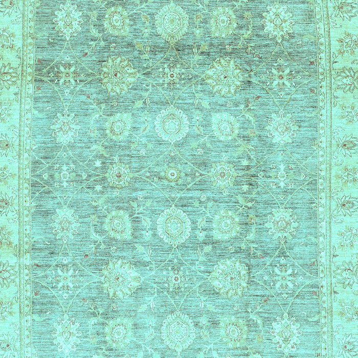 Machine Washable Oriental Light Blue Traditional Rug, wshabs2970lblu