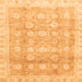 Square Oriental Orange Traditional Rug, abs2970org