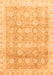 Machine Washable Oriental Orange Traditional Area Rugs, wshabs2970org