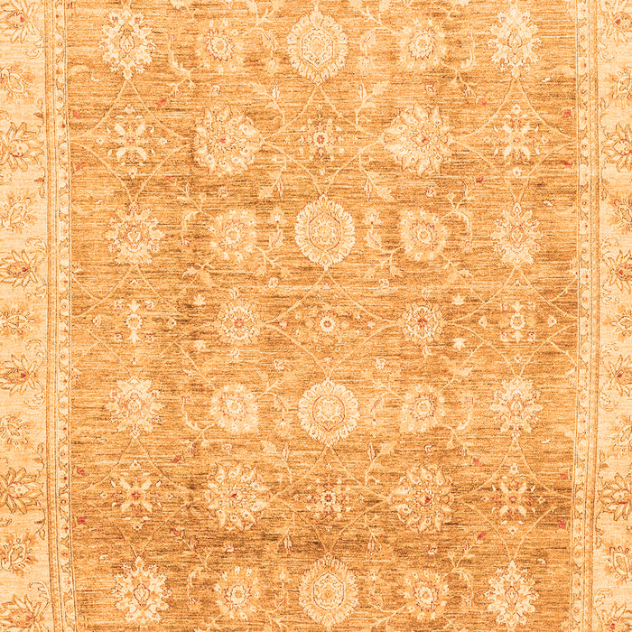 Machine Washable Oriental Orange Traditional Area Rugs, wshabs2970org