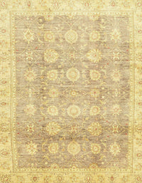 Machine Washable Abstract Gold Rug, wshabs2970