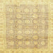 Square Abstract Gold Oriental Rug, abs2970