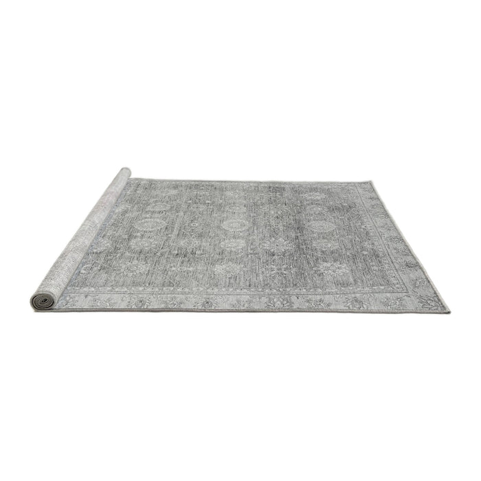 Sideview of Machine Washable Oriental Gray Traditional Rug, wshabs2970gry