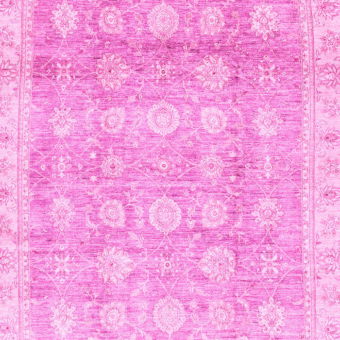 Machine Washable Oriental Pink Traditional Rug, wshabs2970pnk