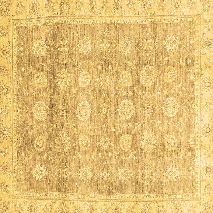 Square Oriental Brown Traditional Rug, abs2970brn