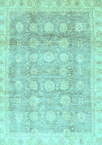 Oriental Light Blue Traditional Rug, abs2970lblu