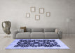 Machine Washable Oriental Blue Traditional Rug in a Living Room, wshabs2971blu