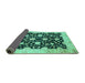 Sideview of Oriental Turquoise Traditional Rug, abs2971turq