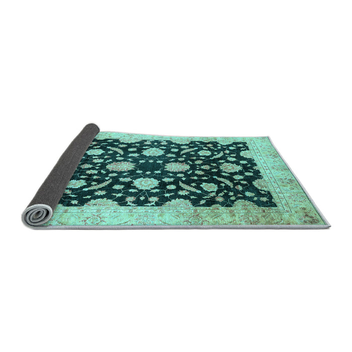 Sideview of Oriental Light Blue Traditional Rug, abs2971lblu