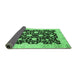 Sideview of Oriental Emerald Green Traditional Rug, abs2971emgrn