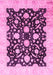 Machine Washable Oriental Pink Traditional Rug, wshabs2971pnk