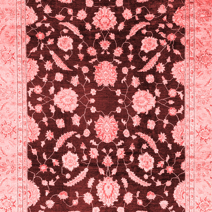 Machine Washable Oriental Red Traditional Rug, wshabs2971red