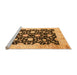 Sideview of Machine Washable Oriental Orange Traditional Area Rugs, wshabs2971org