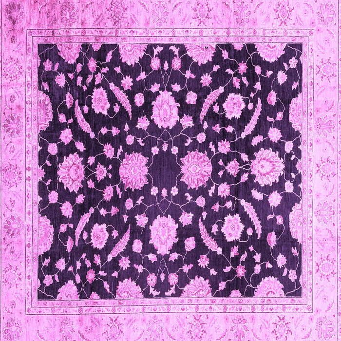 Square Oriental Purple Traditional Rug, abs2971pur