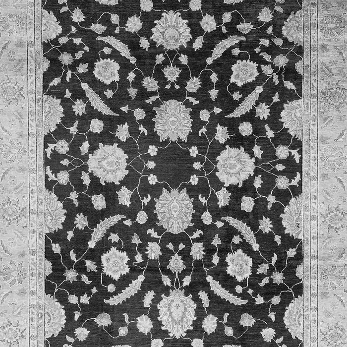 Machine Washable Oriental Gray Traditional Rug, wshabs2971gry