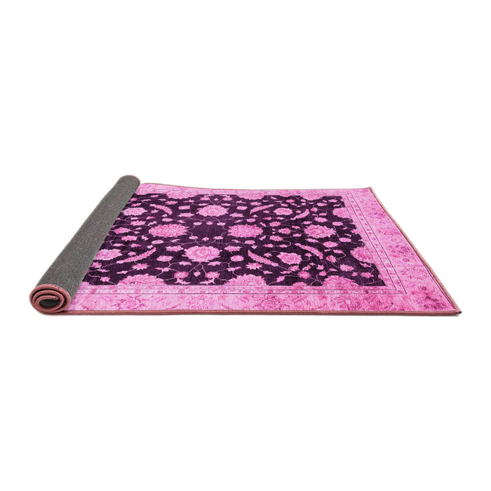 Sideview of Oriental Pink Traditional Rug, abs2971pnk
