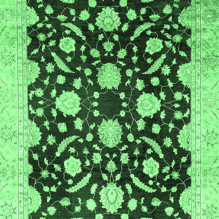 Oriental Emerald Green Traditional Rug, abs2971emgrn