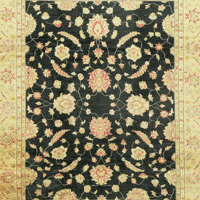 Machine Washable Abstract Dark Brown Rug, wshabs2971