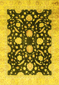 Oriental Yellow Traditional Rug, abs2971yw