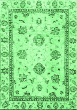 Abstract Emerald Green Modern Rug, abs2972emgrn