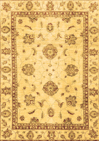 Abstract Brown Modern Rug, abs2972brn