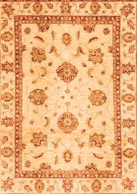 Abstract Orange Modern Rug, abs2972org