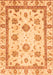 Abstract Orange Modern Rug, abs2972org