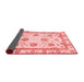 Abstract Red Modern Area Rugs