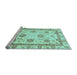 Sideview of Machine Washable Abstract Light Blue Modern Rug, wshabs2972lblu