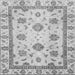 Square Abstract Gray Modern Rug, abs2972gry