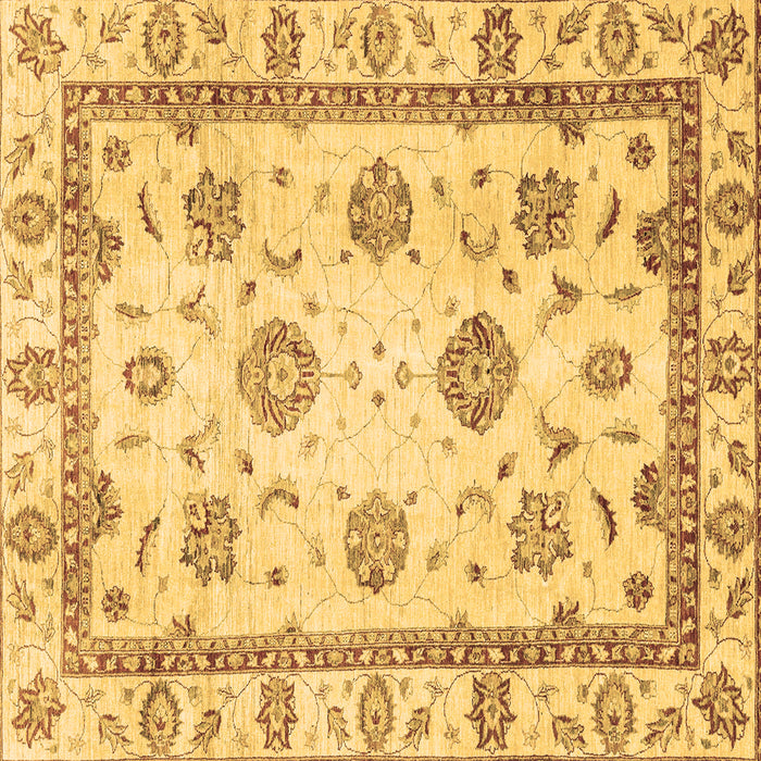 Square Abstract Brown Modern Rug, abs2972brn