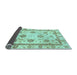 Sideview of Abstract Light Blue Modern Rug, abs2972lblu