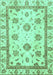 Machine Washable Abstract Turquoise Modern Area Rugs, wshabs2972turq