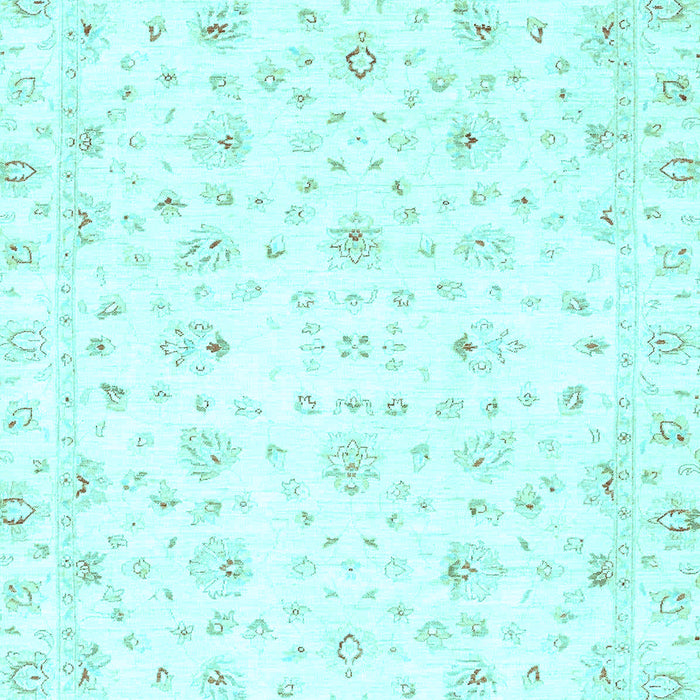 Machine Washable Oriental Light Blue Traditional Rug, wshabs2973lblu